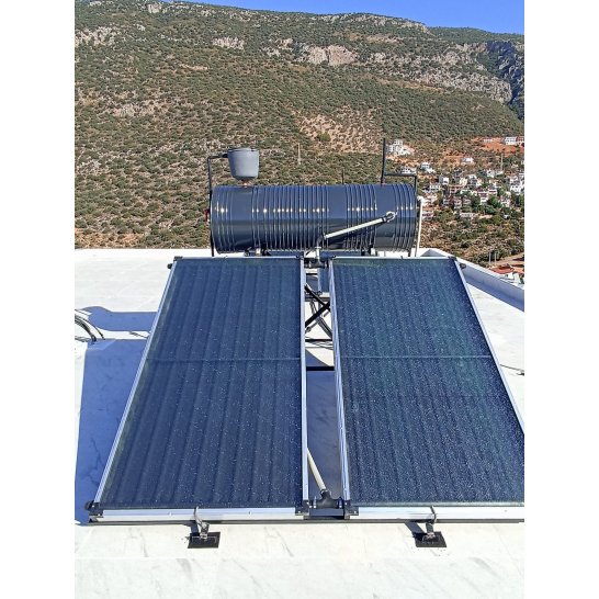 2 Kollektörlü Basınçlı Galvaniz Güneş Enerjisi