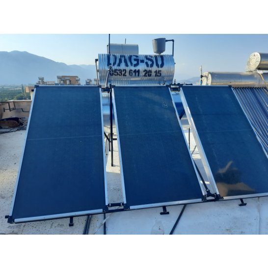 3 Kollektörlü Basınçlı Krom Güneş Enerjisi