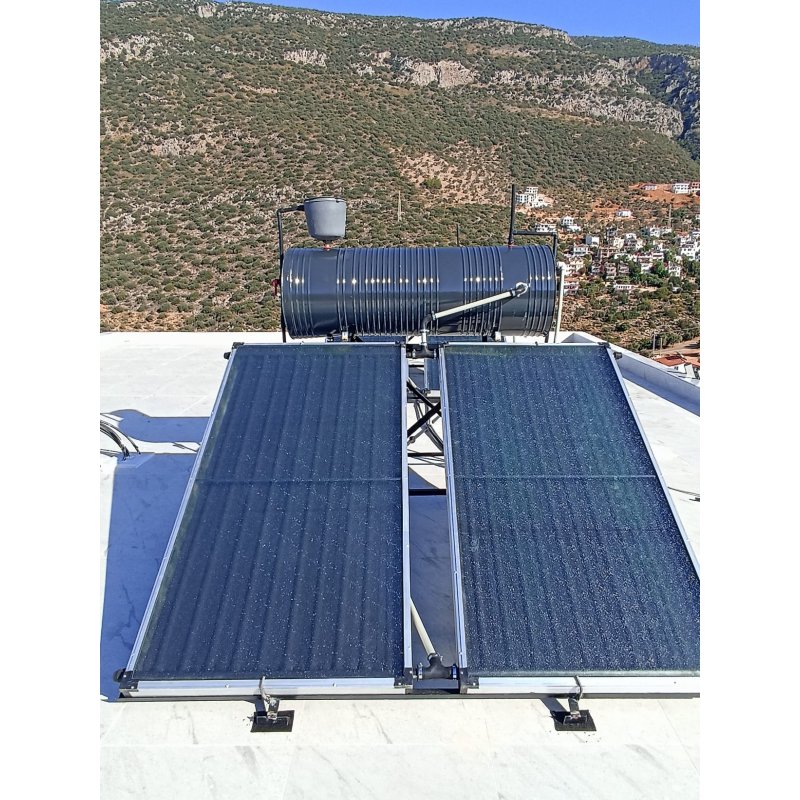 2 Kollektörlü Basınçlı Galvaniz Güneş Enerjisi