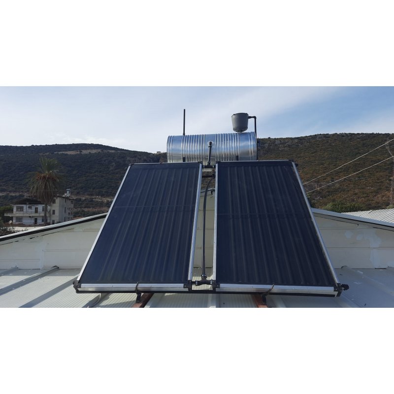 2 Kollektörlü Basınçlı Krom Güneş Enerjisi